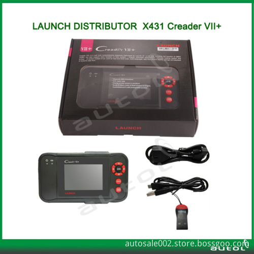 Hot Selling! ! ! 100% Original Launch X431 Creader VII+ Multi-Language Diagnostic Instrument Crp123 Launch Creader C7+